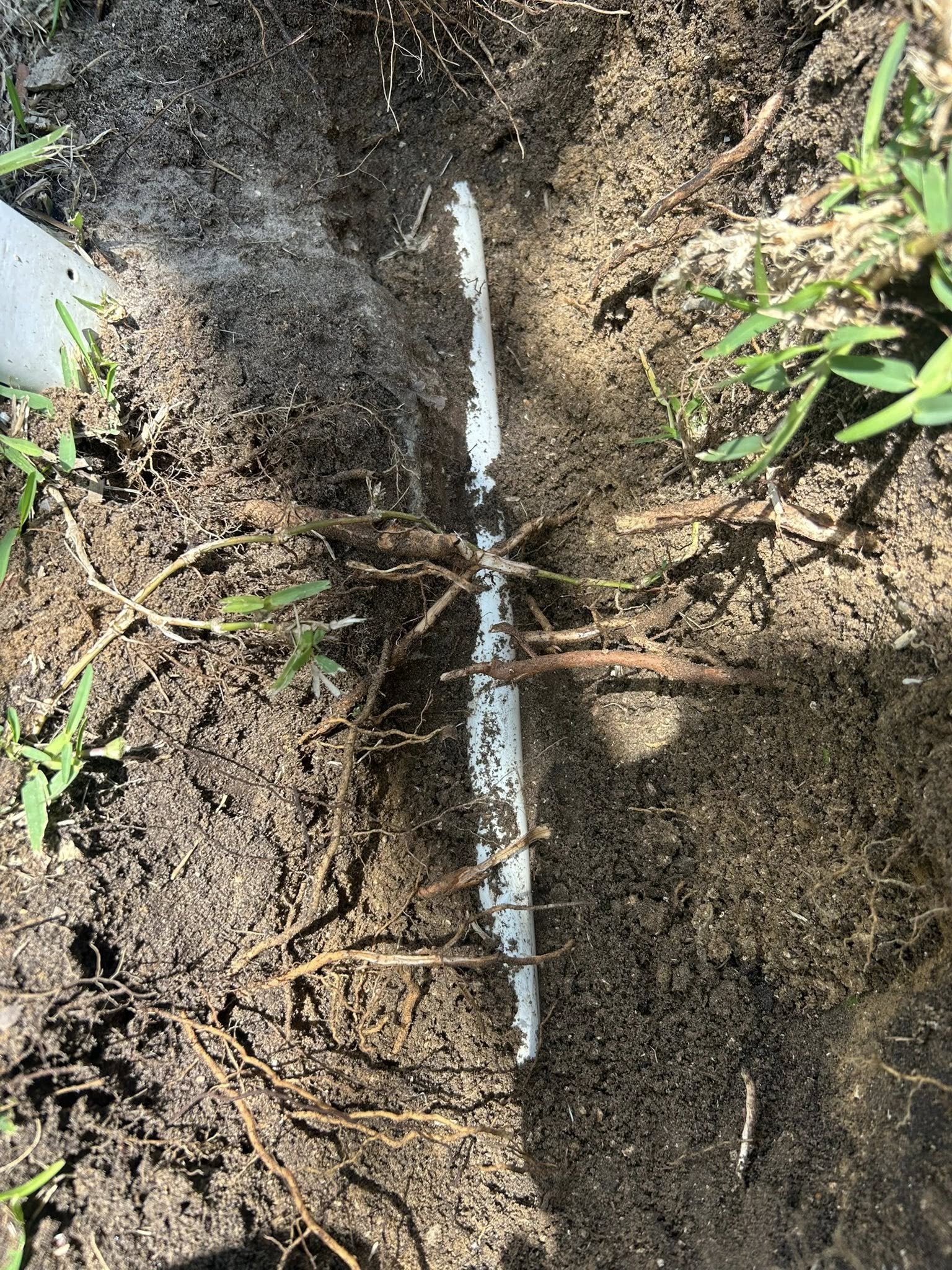 Pipe was cracked from concrete on fence post in North Myrtle Beach,SC 29582