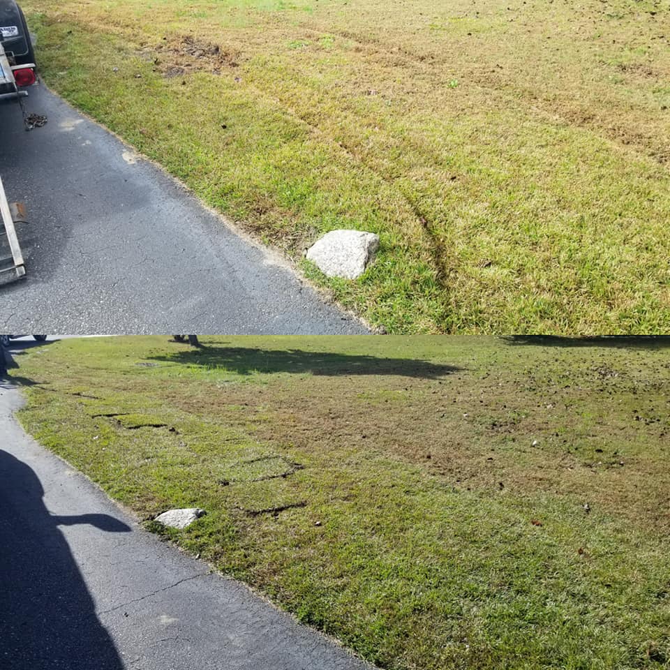 Rolled out ruts, put some top soil and sod down Longs, SC 29568