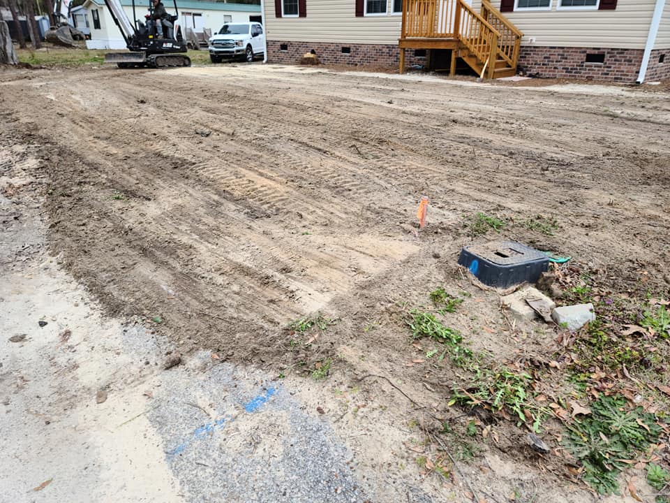 remove 2 stumps, roots, prep ground for sod