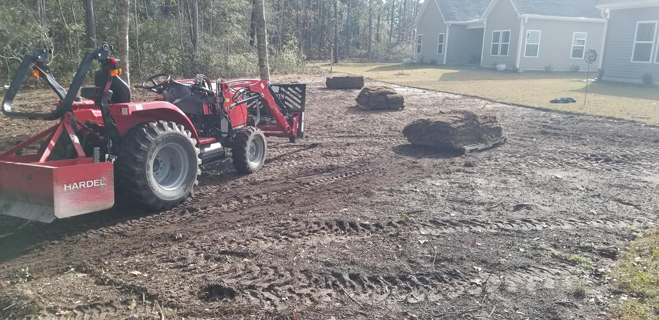 Prepped ground and installed sod in Longs, SC 29568