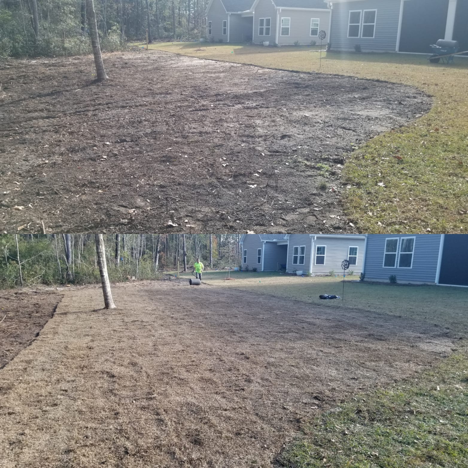 Prepped ground and installed sod in Longs, SC 29568