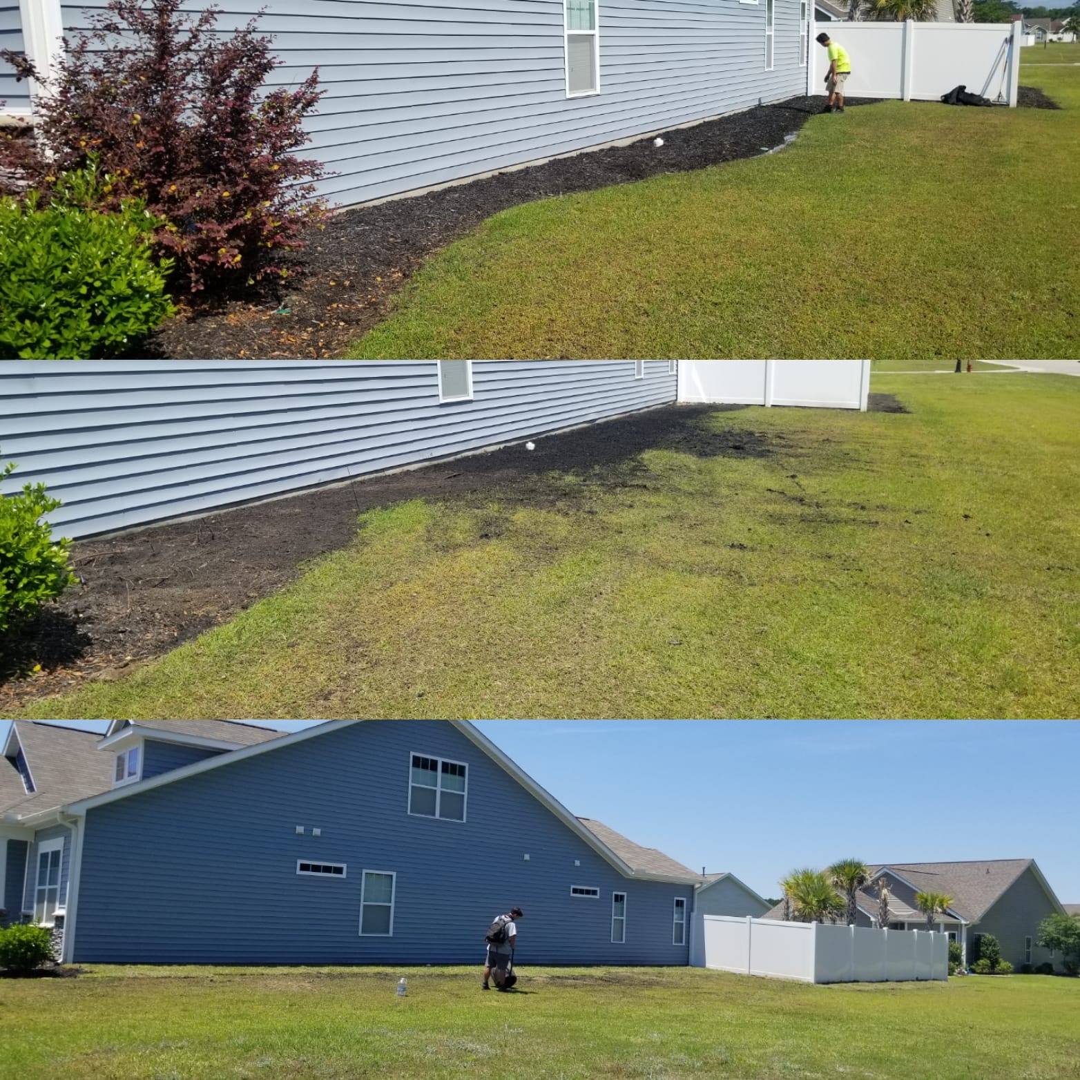 Prepped ground and installed sod in Little River, SC 29566