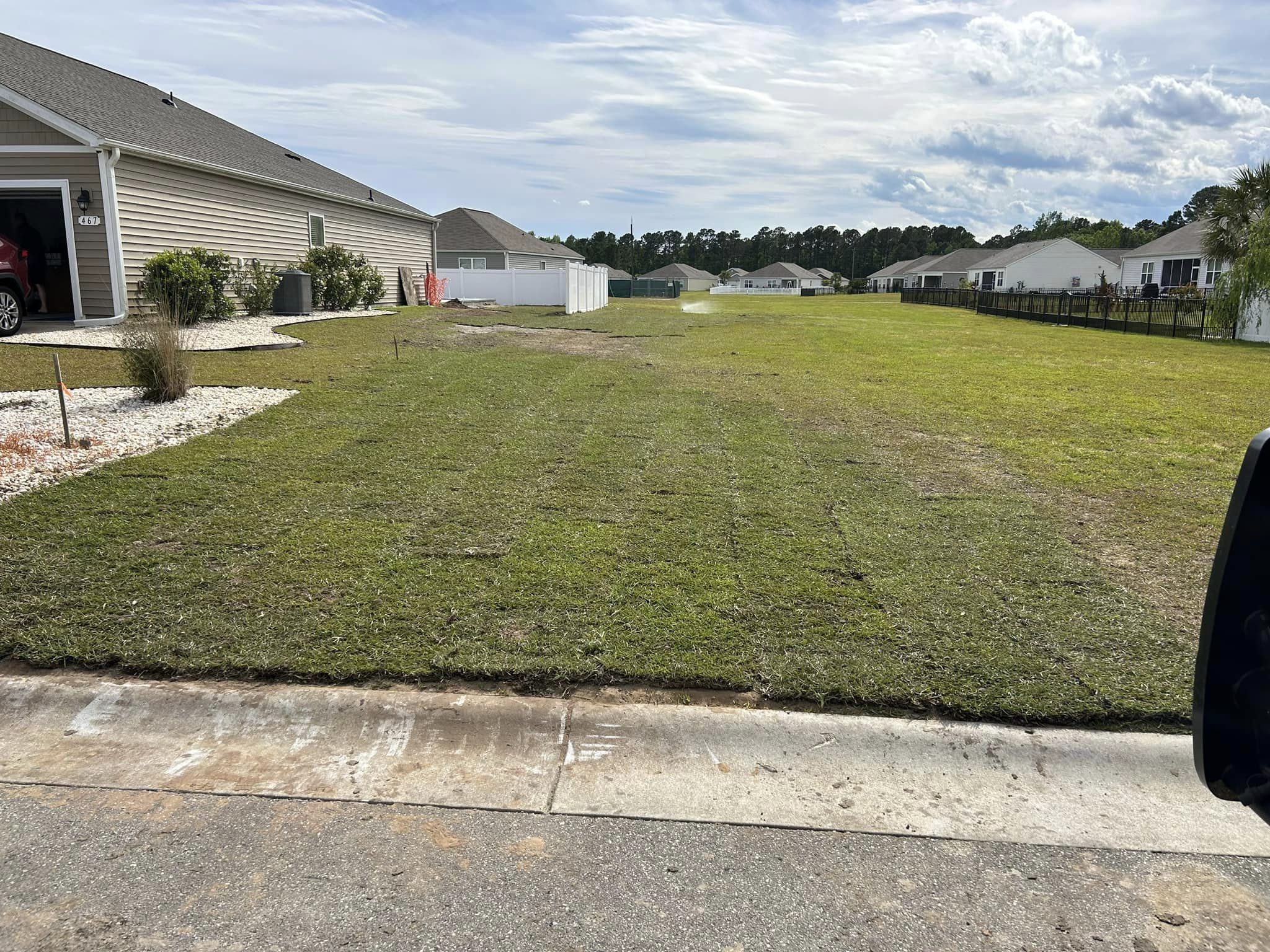 Repair irrigation,install sod and plants in Longs,SC 29568