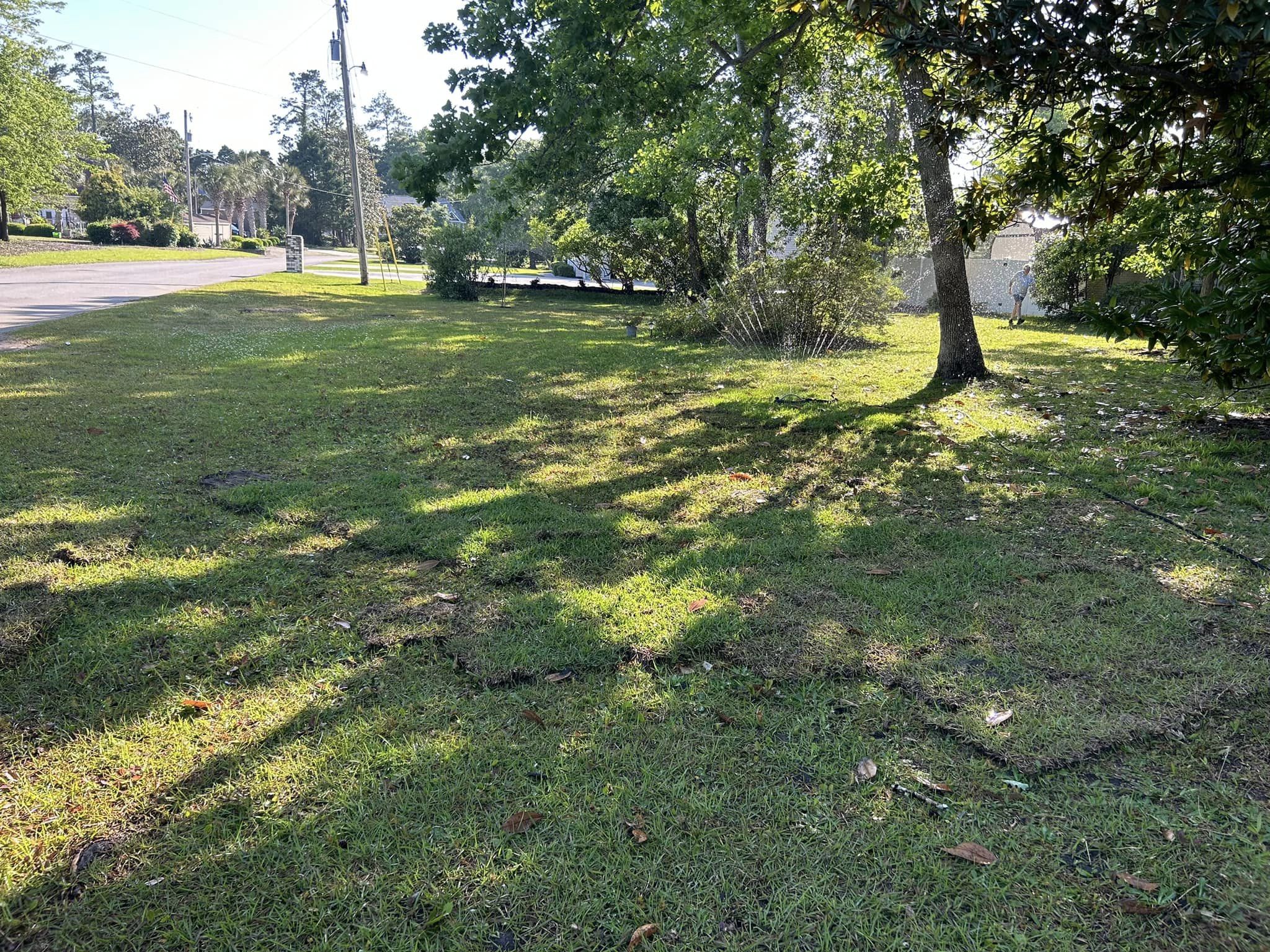 Raise and grade ground, install berms,plants and sod in North Myrtle Beach,SC 29582