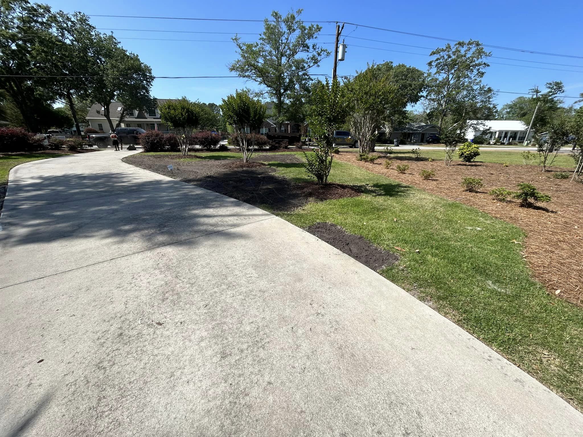 Removed old grass and installed Zoysia Sod in Sunset Beach,NC 28468