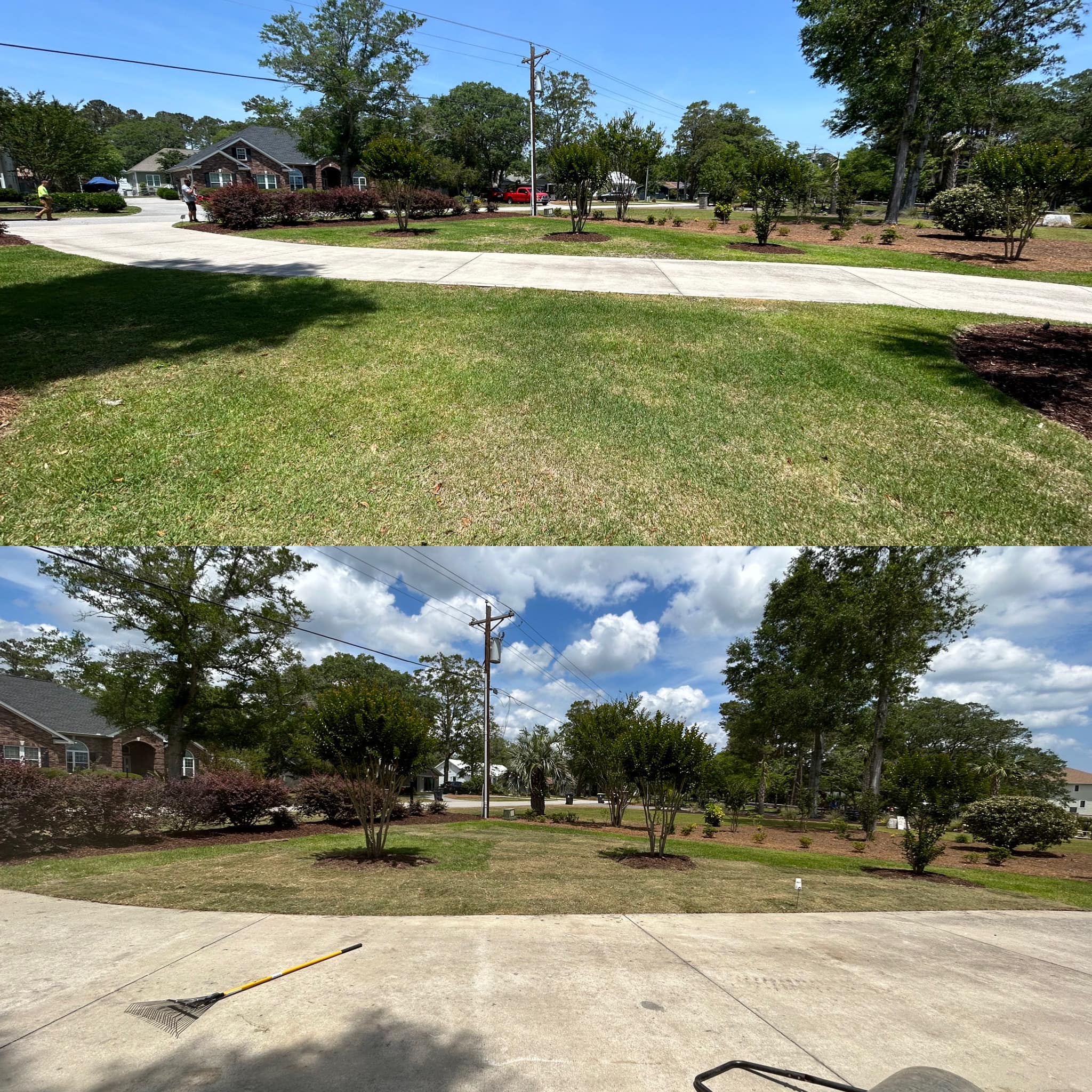 Removed old grass and installed Zoysia Sod in Sunset Beach,NC 28468
