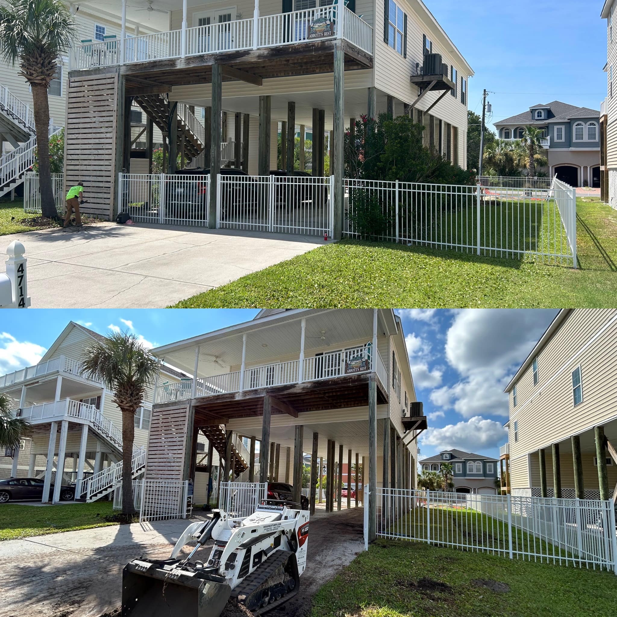 Removed Shrubs, repaired irrigation and installed sod in Windy Hill, SC 29582