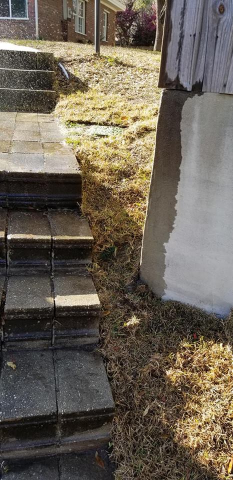 Add dirt grade hill fix irrigation install sod