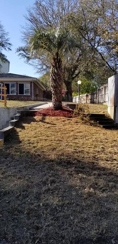 Add dirt grade hill fix irrigation install sod