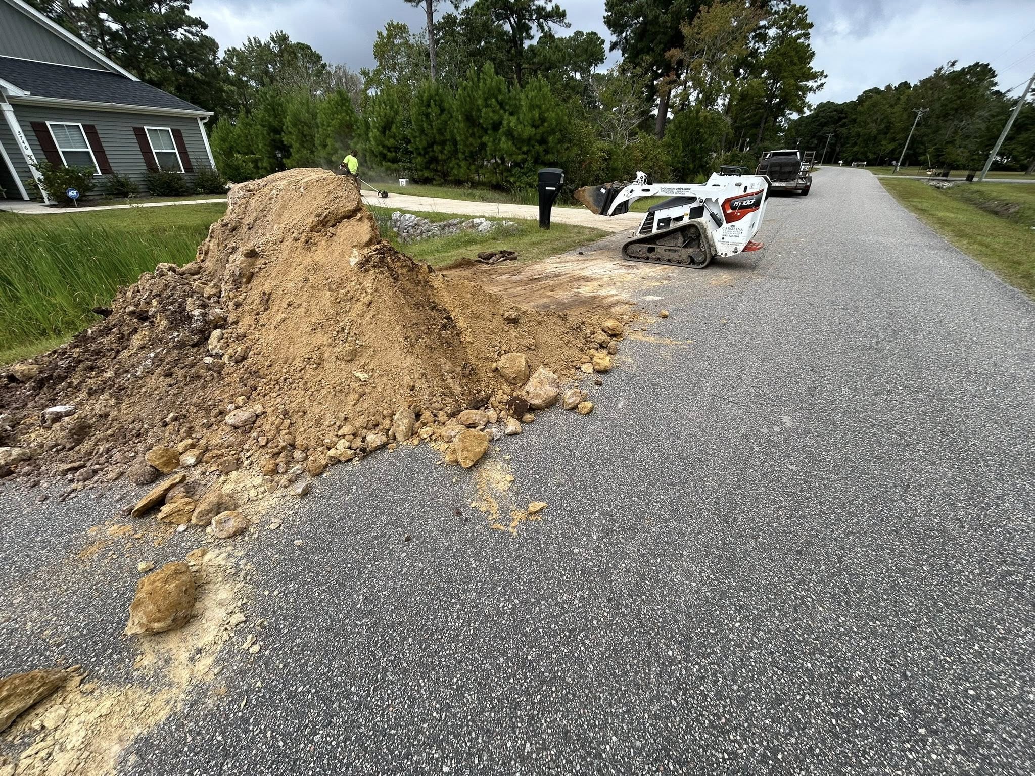 Brought in fill dirt and installed Cetipede pallets in Little River,SC 29566