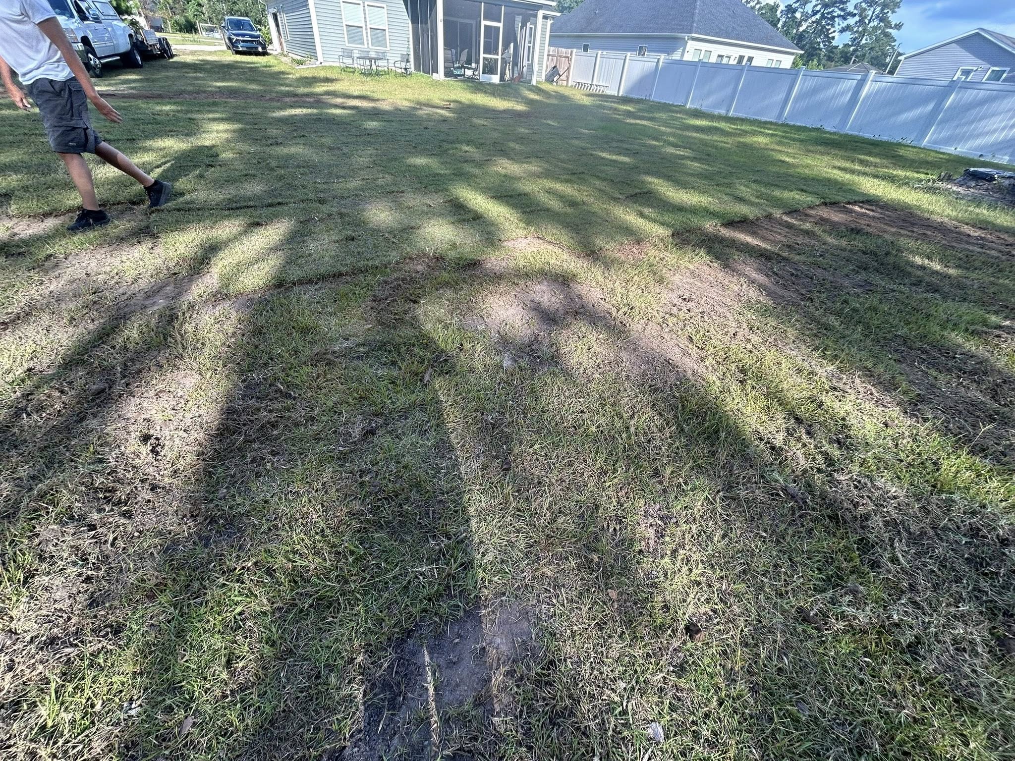 Brought in fill dirt and installed Cetipede pallets in Little River,SC 29566