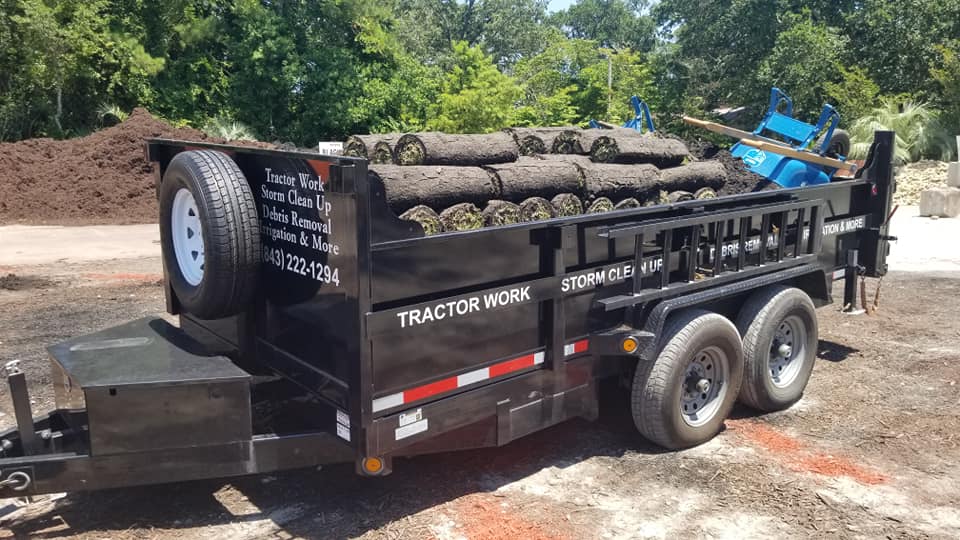 Placed sod at a clean up job in Cherry Grove, SC 29582