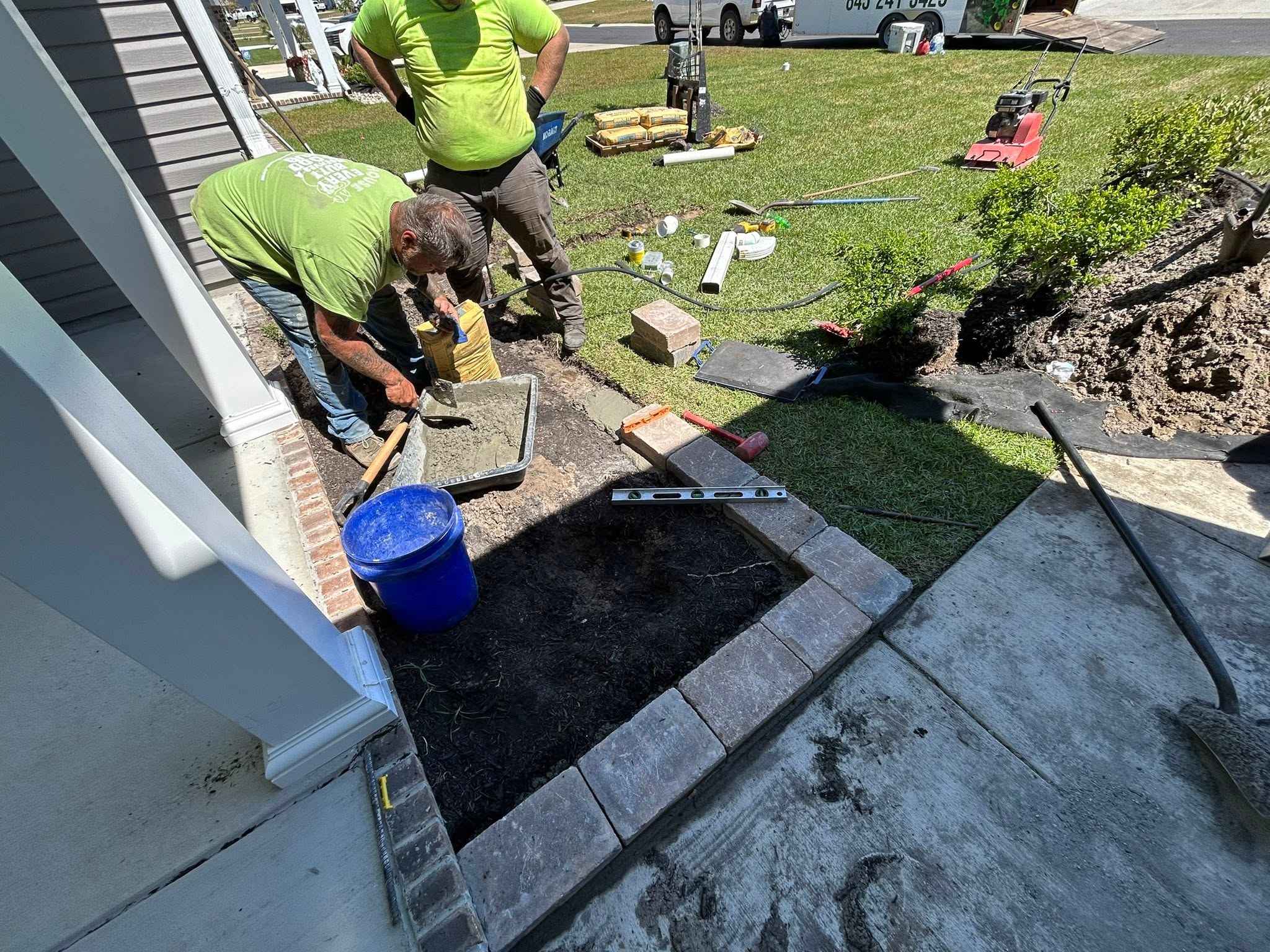 Installed pavers, paver borders,rock in Conway,SC 29526